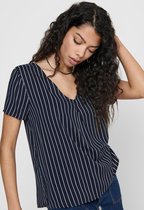 Jacqueline de Yong T-shirt Jdystarr Life S/s V-neck Top Wvn 15198141 Sky Captain Dames Maat - 40