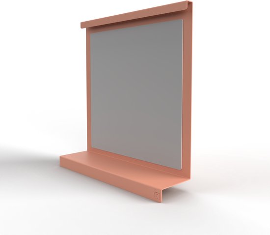 Spiegel Murano | Small | Blush - Oud Roze | Wandspiegel | Metaal | Strak Design | Modern