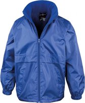 Blauwe kinderregenjas microfleece lined jacket van Result 158/164