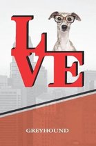 Greyhound W Glasses