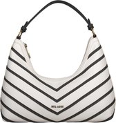 Hobo schoudertas Zigzag (zwart)