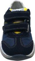 Naturino Mt 35 velcro's gele logo lederen sportieve sneakers Jesko navy