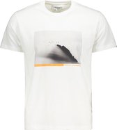 Haze & Finn T-shirt Tee Egevang X Hf Ma 0006  Arctic White Mannen Maat - L