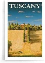 Walljar - Tuscany Vallei - Muurdecoratie - Poster