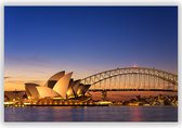 Sydney Opera House op Aluminium - Foto op Dibond - Aluminium Schilderij - 140x70 cm