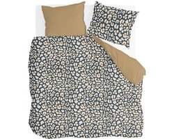 Byrklund Dekbedovertrek Lazy Leopard - 240x220 - 100% Katoen - Okergeel