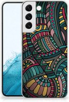 Telefoon Hoesje Geschikt voor Samsung Galaxy S22 Plus Hoesje Bumper Aztec