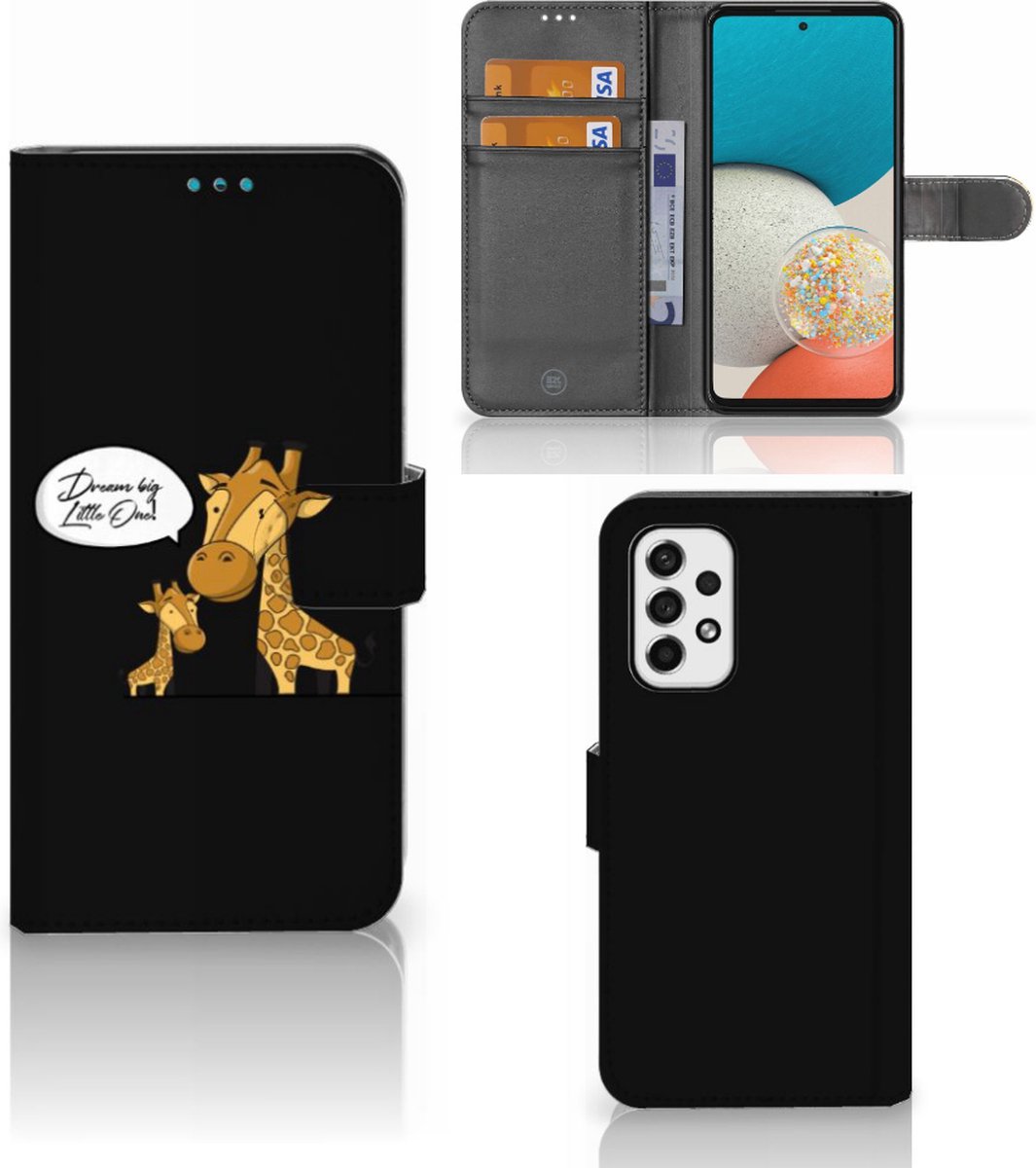 Samsung Galaxy A53 Leuk Hoesje Giraffe