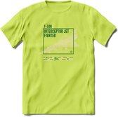 F-106 Vliegtuig T-Shirt | Unisex leger Kleding | Dames - Heren Straaljager shirt | Army F16 | Grappig bouwpakket Cadeau | - Groen - S