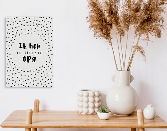 Toile Peinture Proverbes - Citations - 'I Have The Sweetest Grandpa' - 20x30 cm - Décoration murale