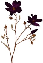 Viv! Home Luxuries Magnolia decoratietak - kunstbloem - goud paars - 103cm - topkwaliteit