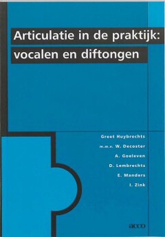 Cover van het boek 'Articulatie in de praktijk / druk 4' van G. Huybrechts