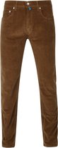 Pierre Cardin - Lyon Voyage Corduroy Broek Bruin - Modern-fit - Broek Heren maat W 32 - L 32