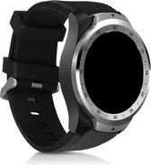 kwmobile bandje compatibel met Ticwatch Pro Smartwatch - Armband voor fitnesstracker in zwart - Horlogeband