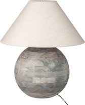 Lampf+sh ball barn wood grey l 67cm