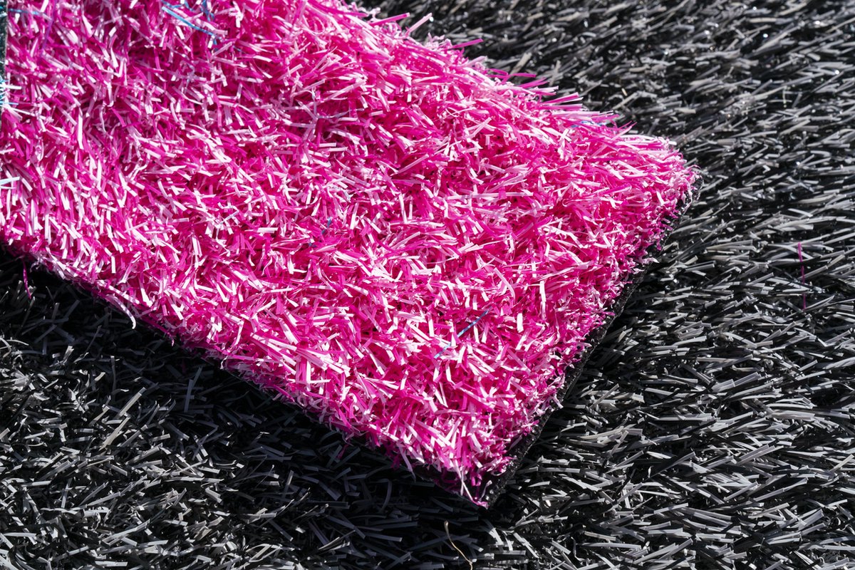 Roze Kunstgras 4 x 4 meter - 25mm ✅ Nederlandse Productie ✅ Waterdoorlatend | Tuin | Kind | Dier