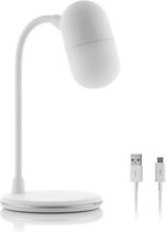 Multifunctionele 3-in-1 lamp met Luidspreker & Lader - Bureaulamp - Leeslamp met mobiele oplader - Bluetooth luidspreker - Touch Lamp Slaapkamer