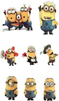 Tattoo minions - plaktattoo - tijdelijke tattoo - 10.5 cm x 6 cm (L x B)