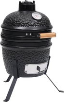 Everest Kamado barbecue 2-in-1 56 cm keramiek zwart