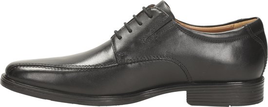 Clarks Heren Tilden Walk Oxford Schoenen, zwart leder, 46 EU
