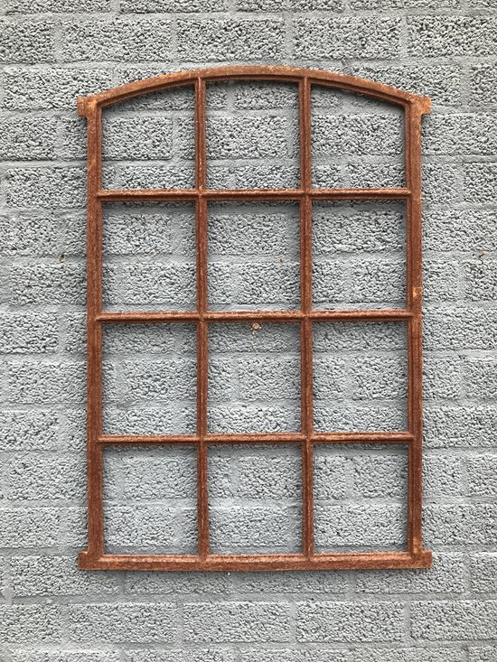 Fenêtre De Grange/étable En Fer, 12 Carreaux, Style Antique - 78x52 Cm (Aubaho)