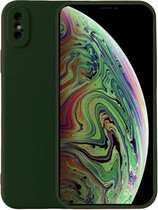 Smartphonica iPhone Xs Max siliconen hoesje - Donkergroen / Back Cover