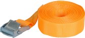 Spanband / Sjorband Oranje met Haken en Klem (3.5 meter)