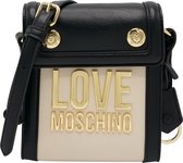 Love Moschino Lettering Bag Dames Crossbodytas - Black/White