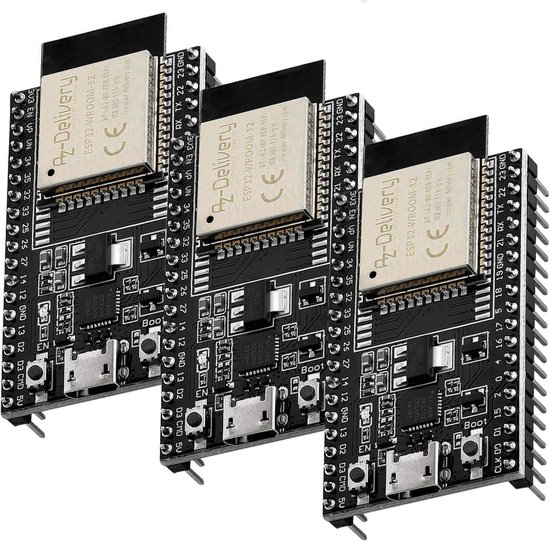 AZDelivery 3 x ESP-32 Dev Kit C V4 WLAN WiFi Development Board ...