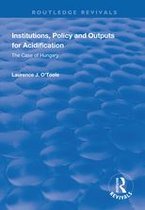 Routledge Revivals - Institutions, Policy and Outputs for Acidification