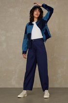 Kings Of Indigo - Leila Cropped | Indigo Crinkle - Broek - Donker Blauw - W31 X L32