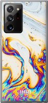 6F hoesje - geschikt voor Samsung Galaxy Note 20 Ultra -  Transparant TPU Case - Bubble Texture #ffffff