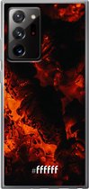 6F hoesje - geschikt voor Samsung Galaxy Note 20 Ultra -  Transparant TPU Case - Hot Hot Hot #ffffff