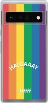 6F hoesje - geschikt voor Google Pixel 6 Pro -  Transparant TPU Case - #LGBT - Ha! Gaaay #ffffff