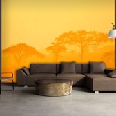 Fotobehang - Orange savanna.