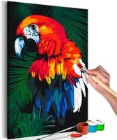 Doe-het-zelf op canvas schilderen - Parrot.