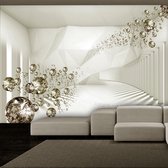 Zelfklevend fotobehang - Diamond Corridor (Beige).