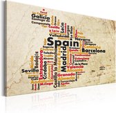 Schilderij - Spanish Cities (ES).