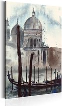 Schilderij - Watercolour Venice.