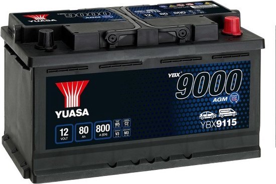 Yuasa YBX9115 YBX 12V AGM 5050694029172 | bol.com