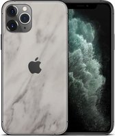 dskinz Telefoonsticker Back Skin for Apple iPhone 11 Pro White Marble