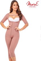 MARIAE FQ114 COLOMBIAANSE POSTOPERATIEVE FAJA MAAT S| KLEUR CACAO| CAPRI LENGTE| DRUKPAK| HOGE COMPRESSIE|STAGE 2| TE GEBRUIKEN NA EEN BUIKWANDCORRECTIE, BBL,LIPOSUCTIE