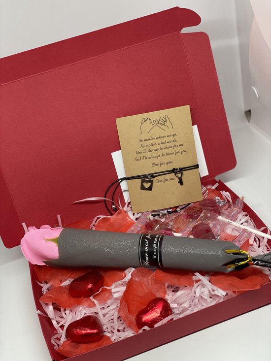Lezen Verval binden Valentijn Giftbox - Valentijn cadeau - Geschenkset Valentijnsdag - Cadeau  voor haar en... | bol.com