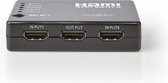 Nedis HDMI™-Switch | 5-Poorts poort(en) | 5x HDMI™ Input | 1x HDMI™ Output | 1080p | 3.4 Gbps | ABS | Zwart