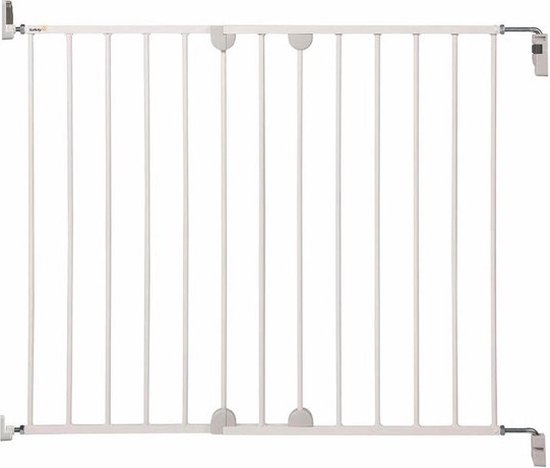 Foto: Safety 1st wall fix uitschuifbaar traphekje 62 t m 102 cm schroefbevestiging metal white