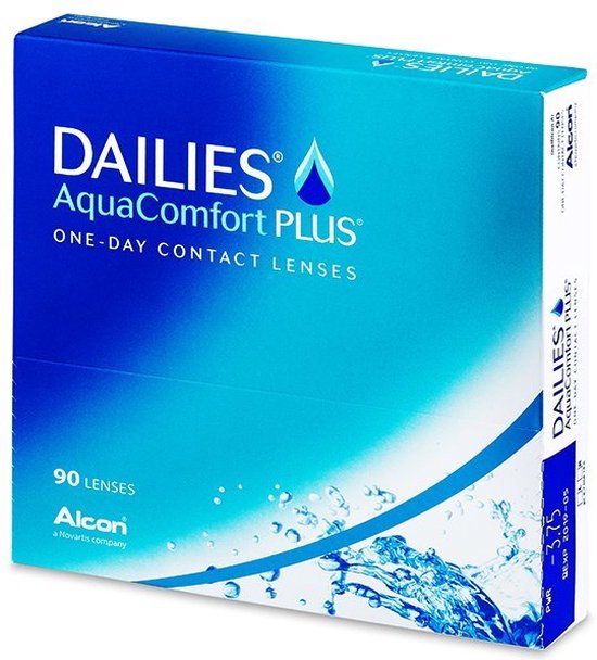-2.25 Dailies Aqua Comfort Plus - Paquet de 90 - Lentilles quotidiennes - Lentilles de contact