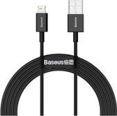 Baseus Superior Series USB naar Apple Lightning 2.4A Zwart 2 Meter CALYS-C01