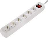 Hama Distribution Panel 6 Sockets With Switch Child-proof 3 M White