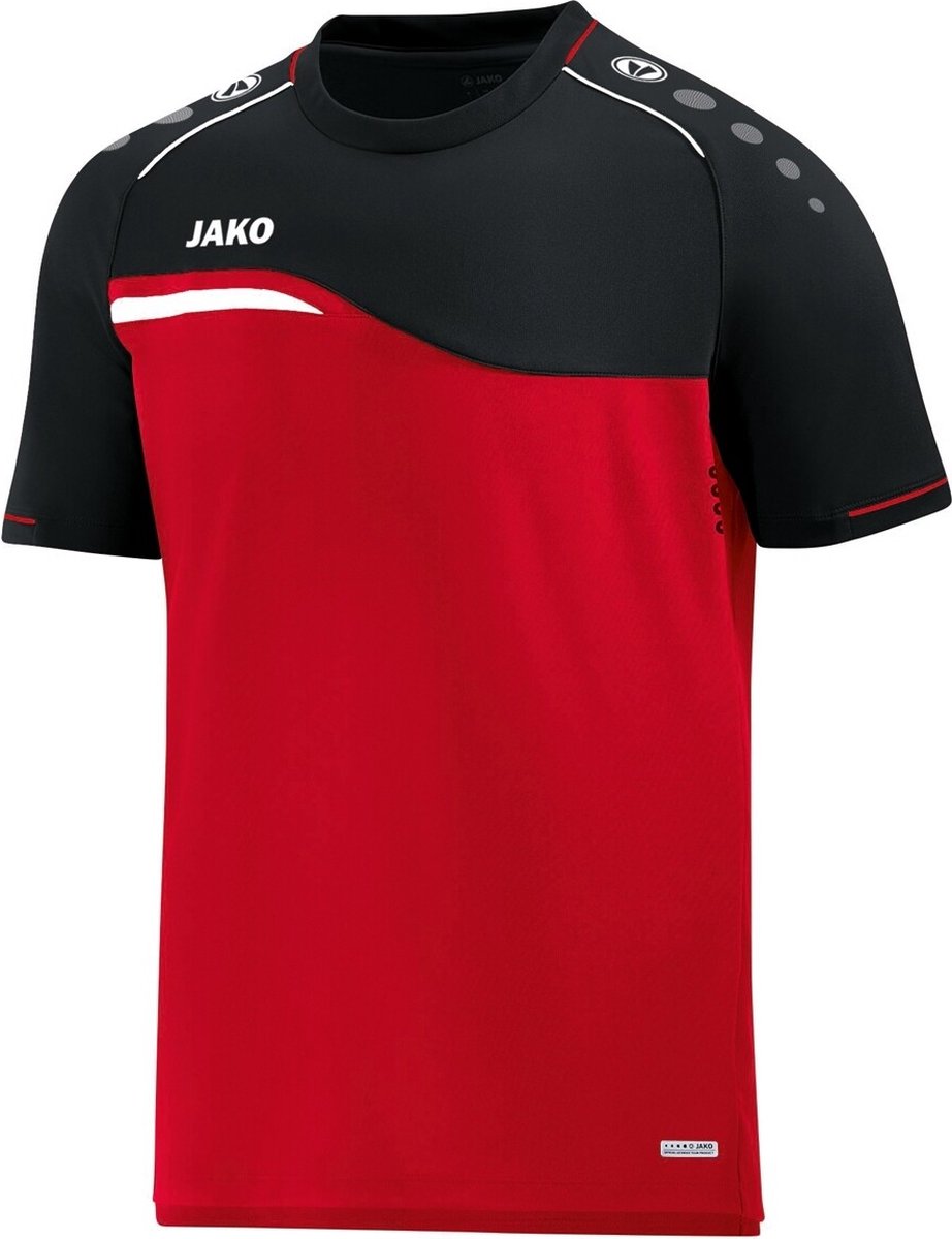 Jako Competition 2.0 T-Shirt Heren - Rood / Zwart | Maat: S