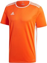 adidas Entrada 18 SS Jersey Teamshirt Heren Sportshirt - Maat XL  - Mannen - oranje/wit
